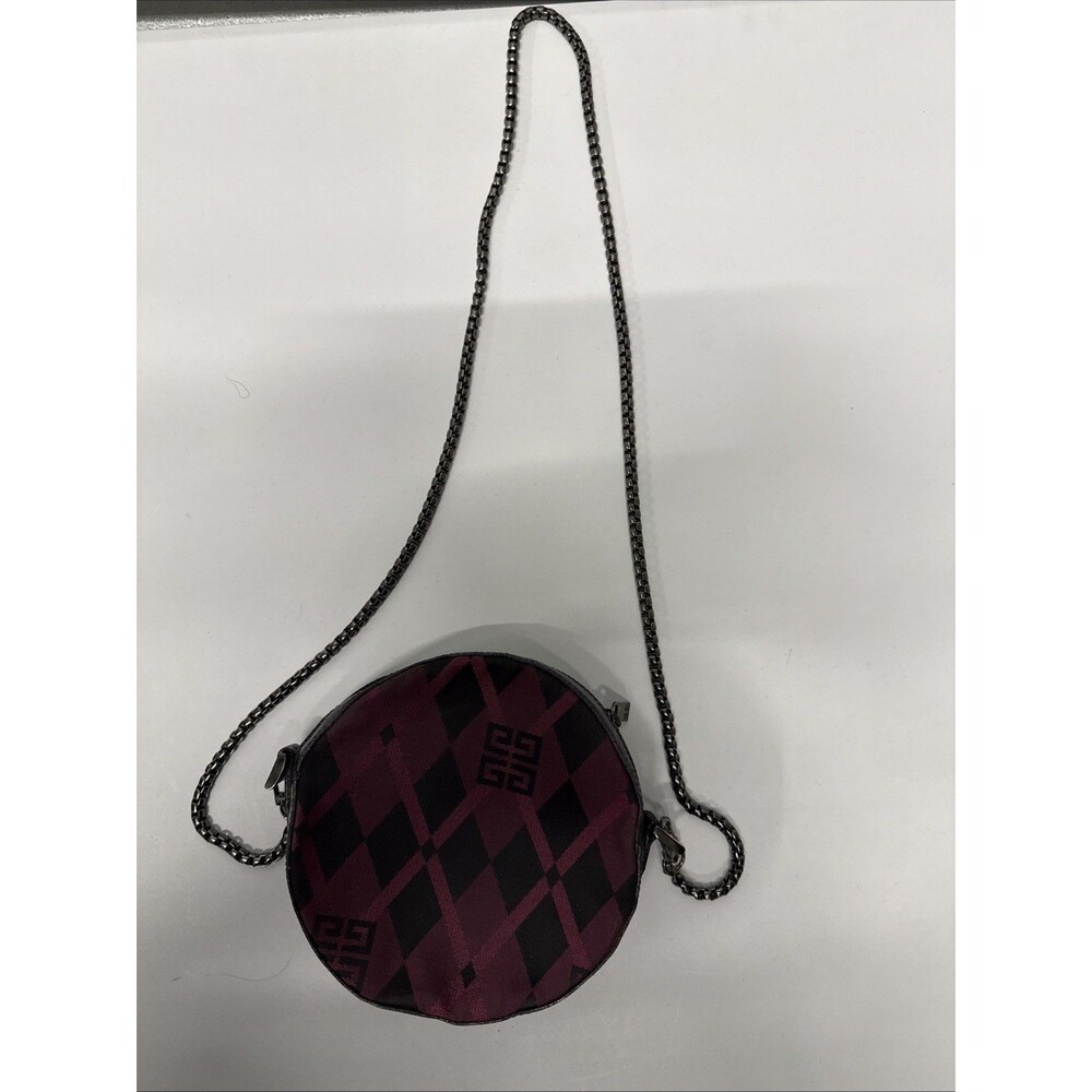 Givenchy Monogram Parfums Argyle Mini Round Purple Shoulder Bag